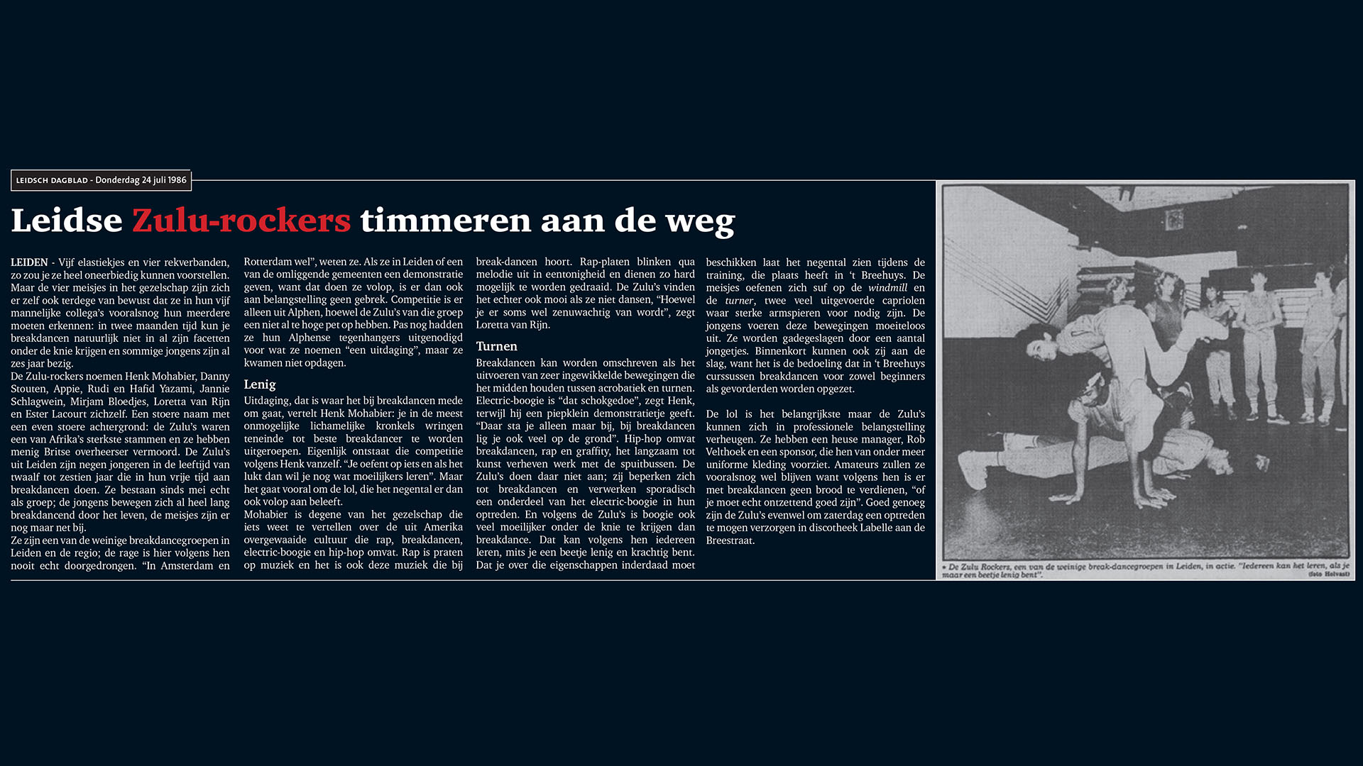 Zulu rockers article